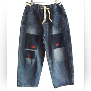 BiBi Hand-Painted Baggy Jeans
